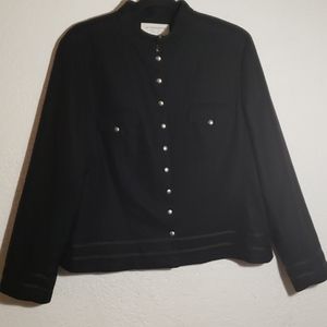 Black petite jacket size L